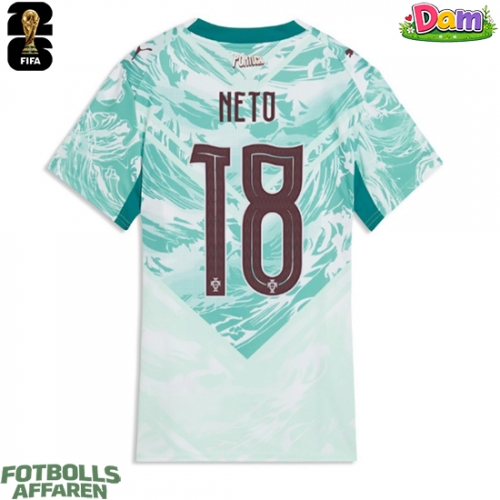 Portugal Pedro Neto #18 Bortatröja Kvinnor VM 2026 Kortärmad